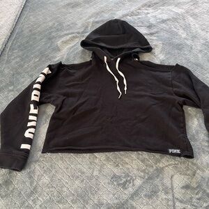 Y2K PINK VS hoodie‎ Cold Shoulder sweatshirt